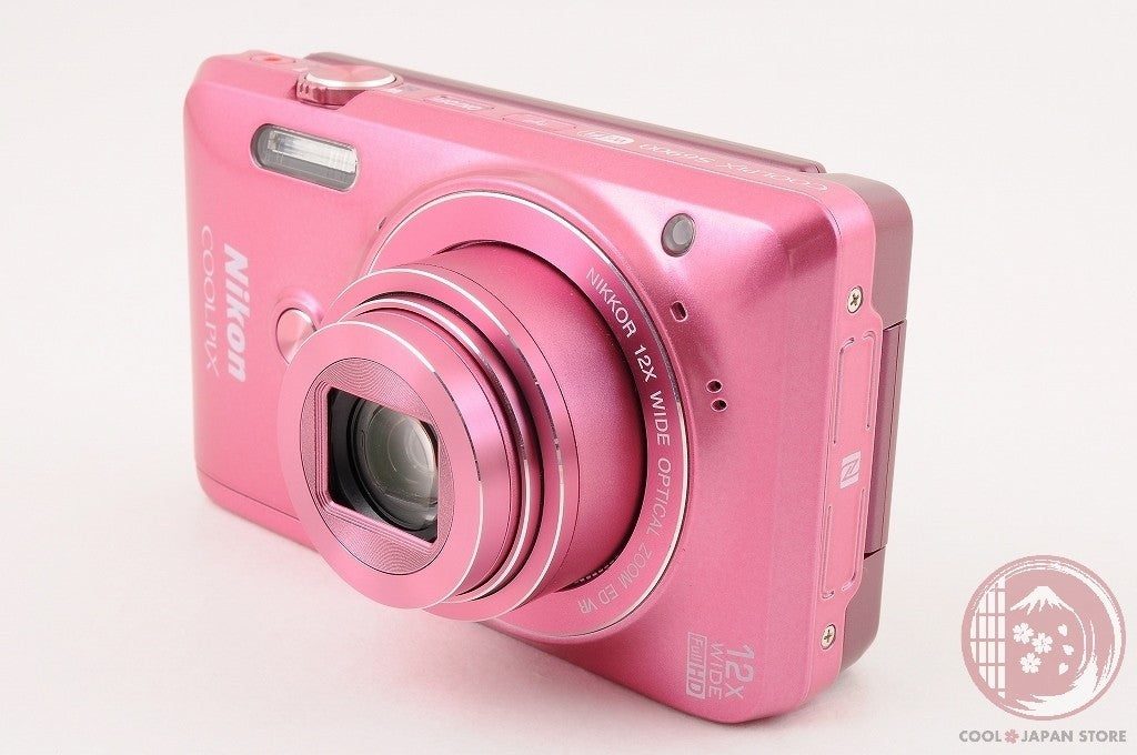 [TOP MINT w/ EH-62G in Box] Nikon Coolpix S6900 Pink from Japan Cm34