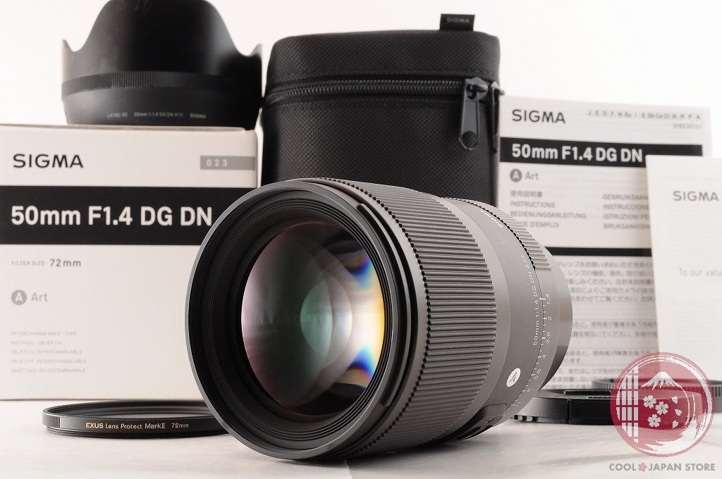 DDU[MINT w/ Filter in Box] Sigma 50mm f/1.4 DG DN Art SONY from Japan Ls75