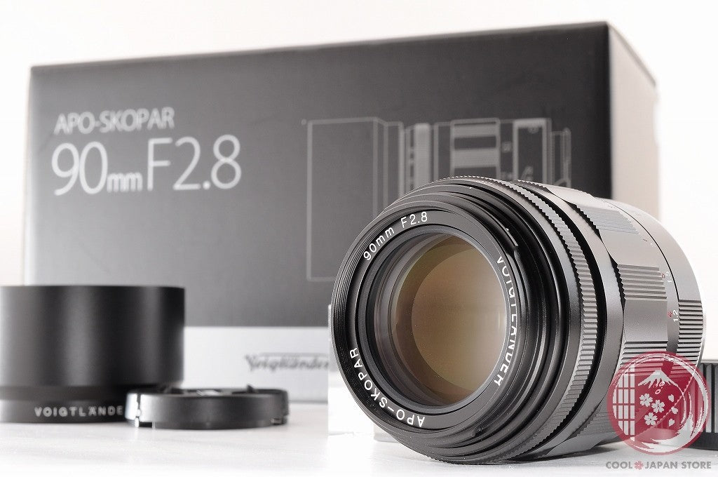 DDU[TOP MINT in Box] Voigtlander APO SKOPAR 90mm f/2.8 VM Black from Japan Lu18