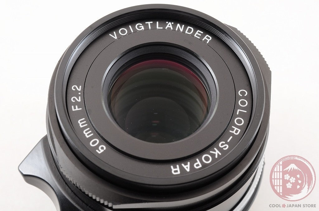 DDU[TOP MINT in Box] Voigtlander COLOR-SKOPAR 50mm f/2.2 VM Black  Japan Lu20
