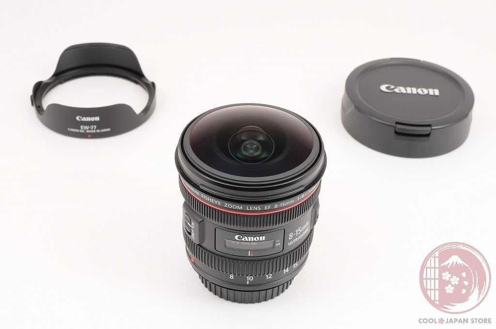 [MINT w/Hood Caps] Canon EF 8-15mm f/4 L Fisheye USM Ultra-Wide Lens Japan Lw99