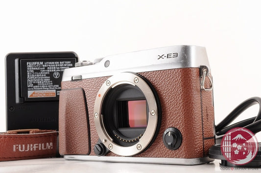 DDU[ Low shots MINT w/ Strap Charger ] Fujifilm Fujifilm X-E3 Brown Japan Ci37
