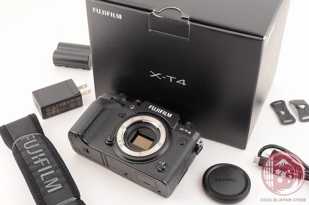 DDU[ 2129 shots MINT in Box ] Fujifilm Fuji X-T4 XT4 Black 26.1MP Cj53