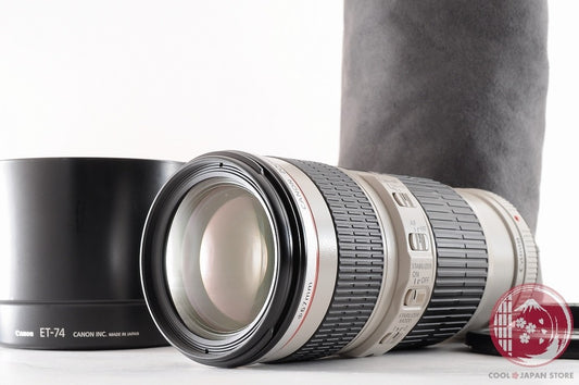 DDU [TOP MINT w/Hood Pouch]Canon EF 70-200mm f/4 L IS USM from Japan Lu66