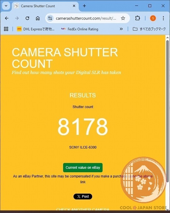35 lang OK [ 8178 shots MINT+ in Box] Sony Alpha a6300 ILCE- 6300 Japan Cj00