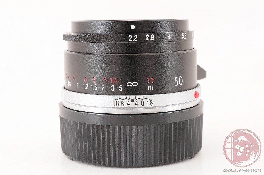 DDU[TOP MINT in Box] Voigtlander COLOR-SKOPAR 50mm f/2.2 VM Black  Japan Lu20