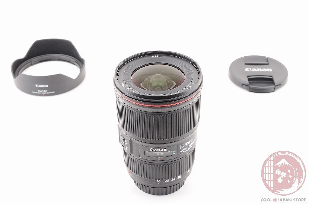[MINT+ w/ Hood Caps] Canon EF 16-35mm f/4 L f4L IS USM from Japan Lt00