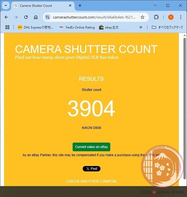 [ 3904 shots TOP MINT in Box] Nikon D800 36.3 MP Digital SLR DSLR Cg74