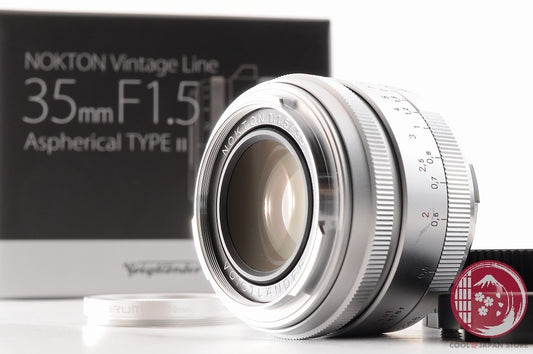 DDU [MINT+ w/ Filter in Box] Voigtlander NOKTON 35mm f/1.5 VM TypeII Silver Lt75