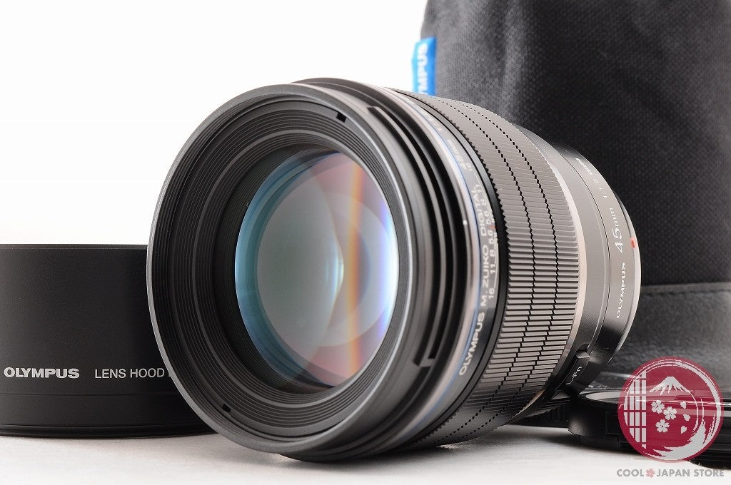 [MINT+ w/ Hood Pouch] Olympus M.ZUIKO DIGITAL 45mm f/1.2 ED PRO Japan Lw55