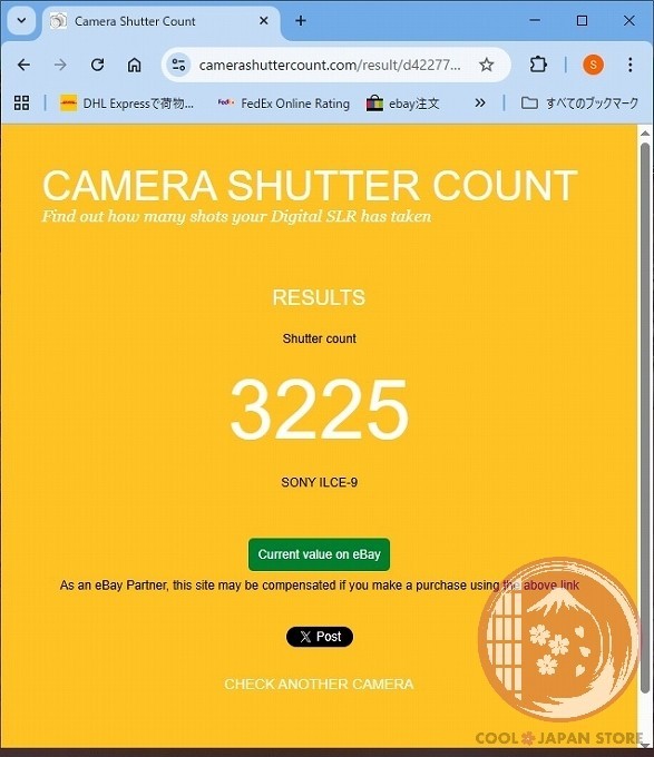 DDU[ 3225 shots MINT+ w/ GP-X1EM Strap ] Sony a9 ILCE-9 Mirrorless Camera Cj13