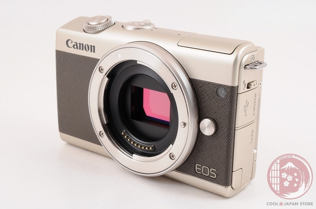 [TOP MINT w/ 15-45mm in Box] Canon EOS M200 Gold from Japan Cl95