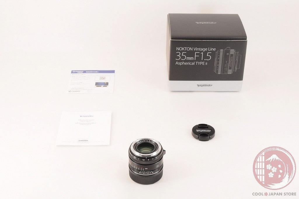 [TOP MINT in Box] Voigtlander NOKTON 35mm f/1.5 VM TypeII Black from Japan Ls72