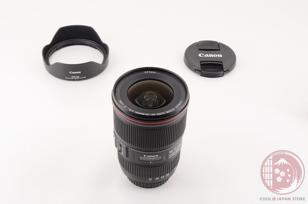 DDU [TOP MINT w/Hood Caps] Canon EF 16-35mm f/4 L f4L IS USM from Japan Lu60