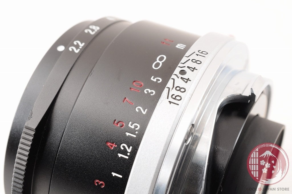 DDU[TOP MINT in Box] Voigtlander COLOR-SKOPAR 50mm f/2.2 VM Black  Japan Lu20