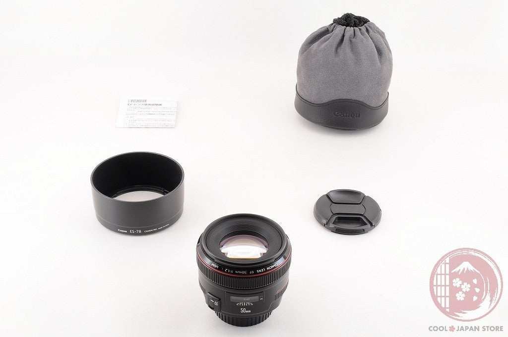 [TOP MINT w/Hood Pouch] Canon EF 50mm f/1.2 L f1.2L USM from Japan Lt92