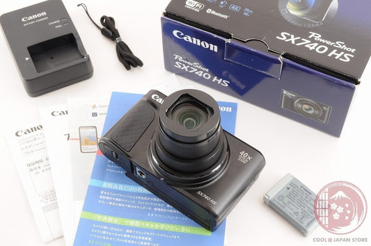 DDU[TOP MINT in Box] Canon PowerShot SX740 HS Black from Japan Cj92