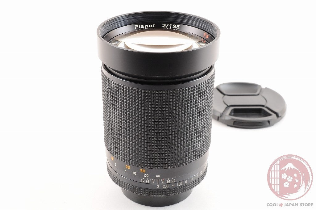 [EXC5 w/ Caps] Contax Planar 135mm f/2 AEG from Japan Ly09