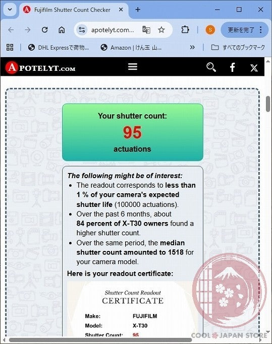 [ 95 shots MINT+ in Box ] Fujifilm X-T30 Charcoal from Japan Ck37