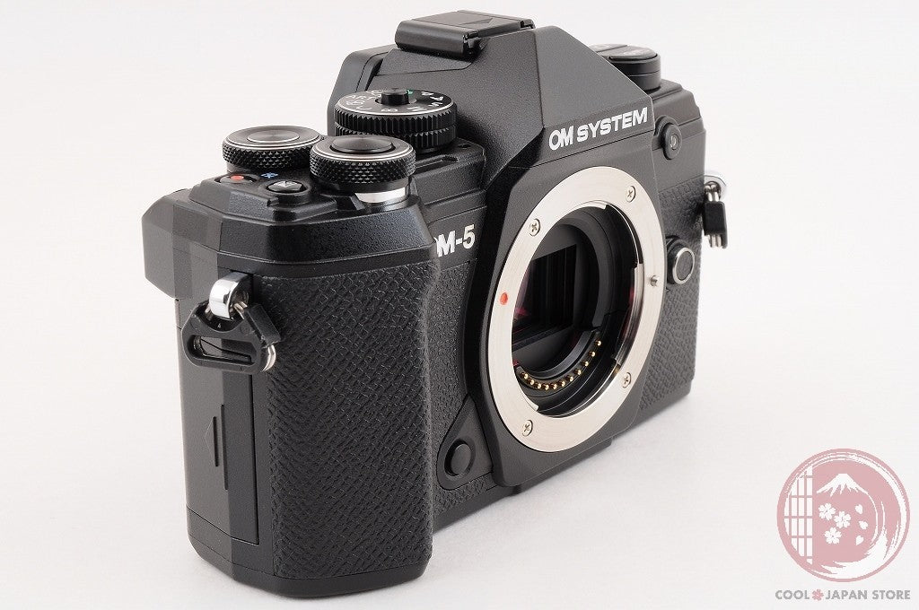[ 3240 shots TOP MINT w/Camera Grip in Box ] Olympus OM-5 Black from Japan Cl81