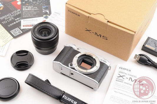 [ 671 shots TOP MINT in Box ] Fujifilm Fujifilm X-M5 silver XC 15-45mm　Cl47