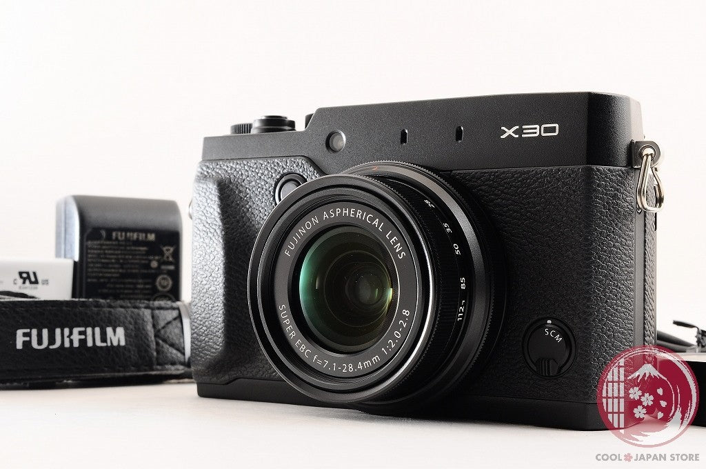 DDU [MINT w/Strap Cable] Fujifilm Fuji X30 Black 12.0MP Digital Camera Cj15
