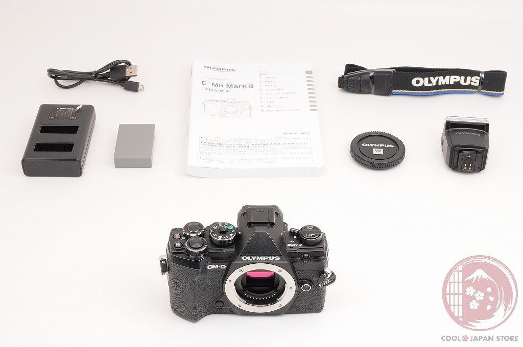 [ 2887 shots MINT+ w/ Flash Strap ] Olympus OM-D E-M5 Mark III 20.4MP Cm65