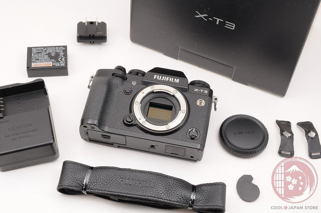 [ 176 shots MINT in Box ] Fujifilm Fuji X-T3 XT3 Black 26.1MP Mirrorless Cm53