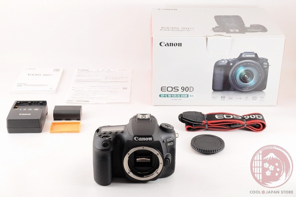 [ 10000 shots MINT+ in Box]Canon EOS 90D 32.5MP 4K Digital SLR Camera black Cm38