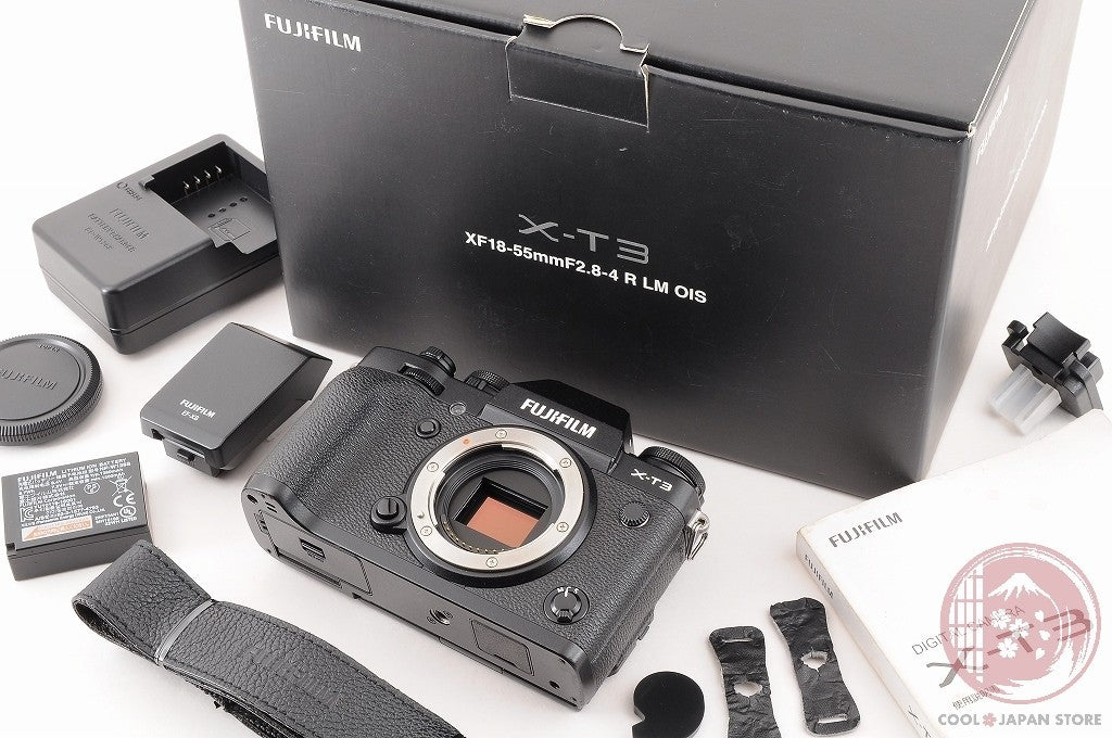 DDU[ Low shots MINT+ in Box] Fujifilm Fuji X-T3 XT3 Black 26.1MP Mirrorless Cj51