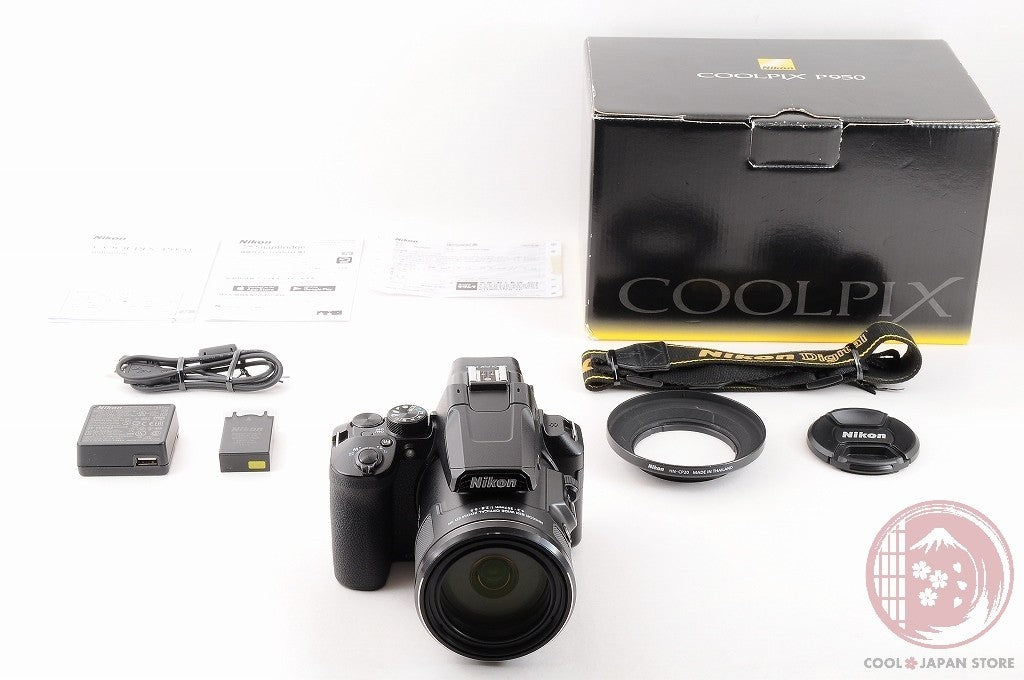 [MINT in Box] Nikon Coolpix P950 16.0MP Point & Shoot Camera Black Japan Cm05