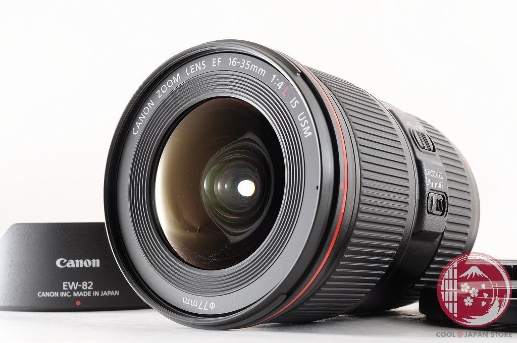 DDU [TOP MINT w/Hood Caps] Canon EF 16-35mm f/4 L f4L IS USM from Japan Lu60
