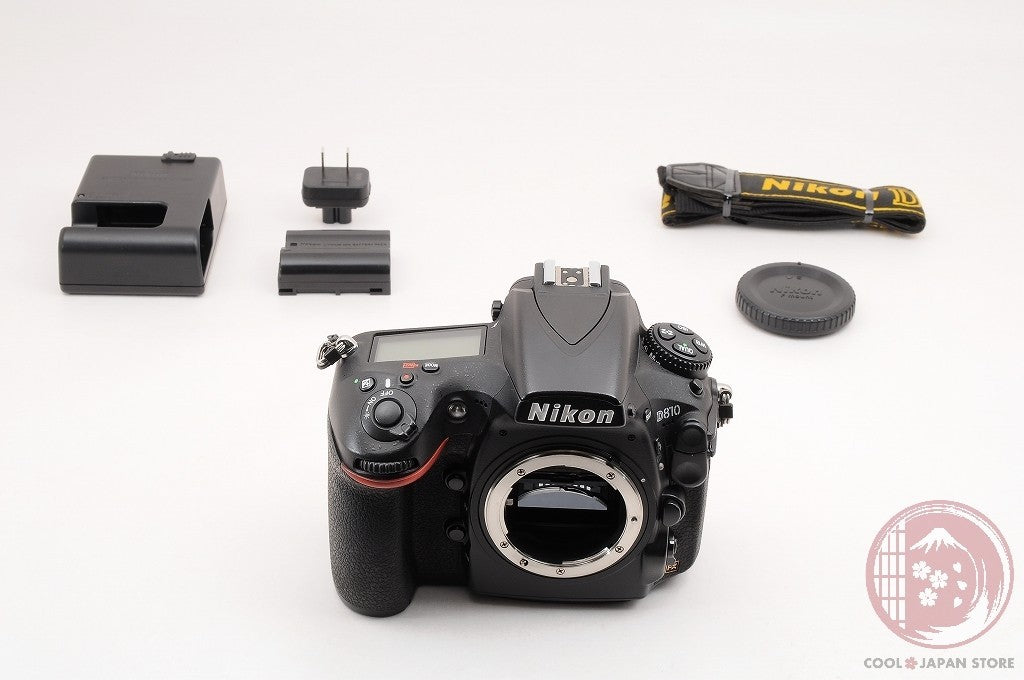 [ 10928 shots MINT w/Strap Charger] Nikon D810 FX D-SLR Camera 36.3 MP Cm66