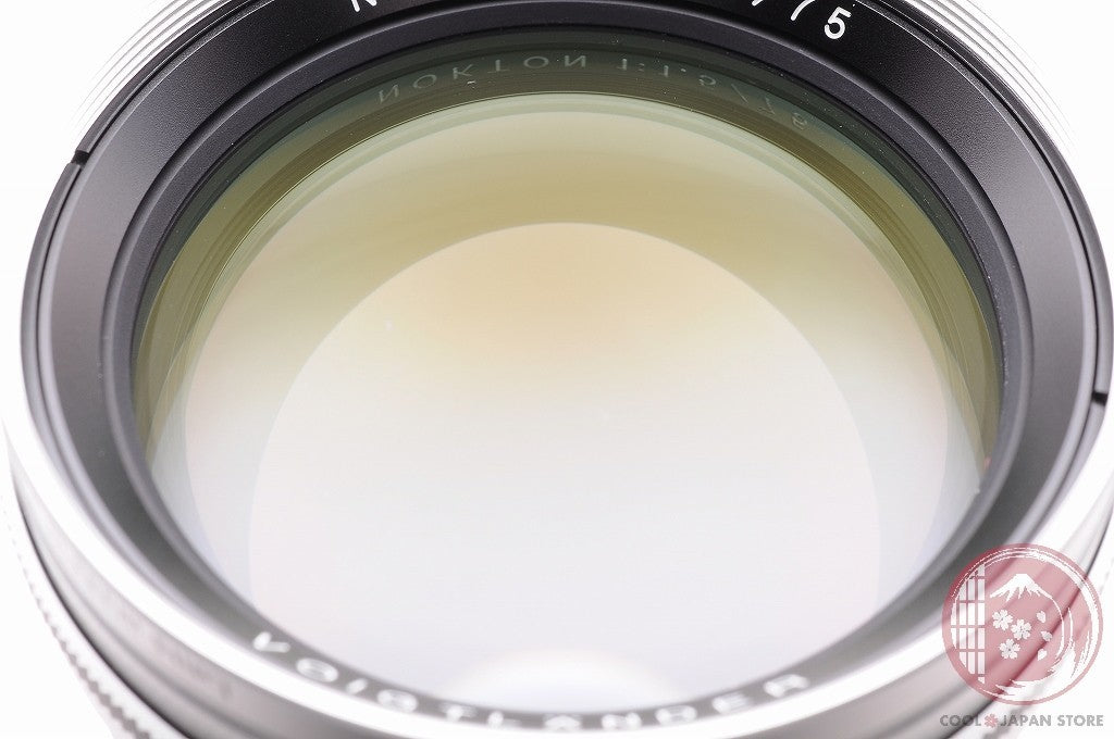 [MINT+ w/ Filter in Box] Voigtlander NOKTON 75mm f/1.5 VM Silver from Japan Ly48