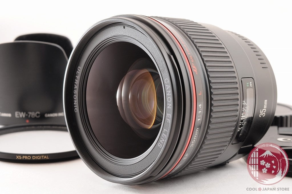 [MINT+ w/ Hood Filter] Canon EF 35mm f/1.4 L f1.4L USM from Japan Lw68
