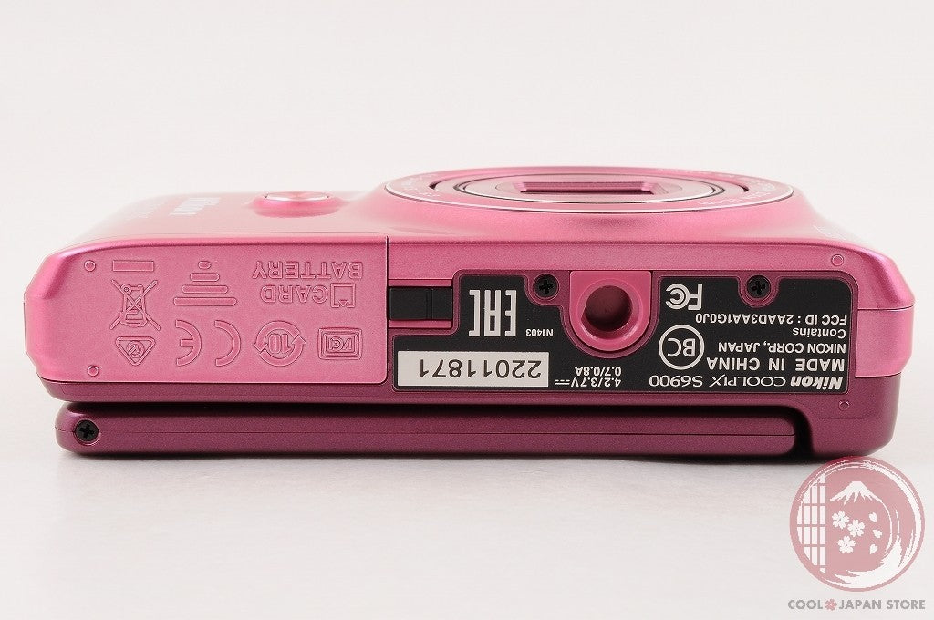 [TOP MINT w/ EH-62G in Box] Nikon Coolpix S6900 Pink from Japan Cm34