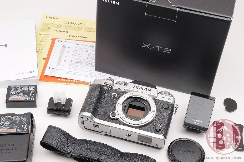 [ 6169 shots MINT in Box ] Fujifilm Fuji X-T3 XT3 Silver 26.1MP Mirrorless Cm69