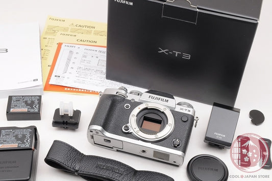 [ 6169 shots MINT in Box ] Fujifilm Fuji X-T3 XT3 Silver 26.1MP Mirrorless Cm69