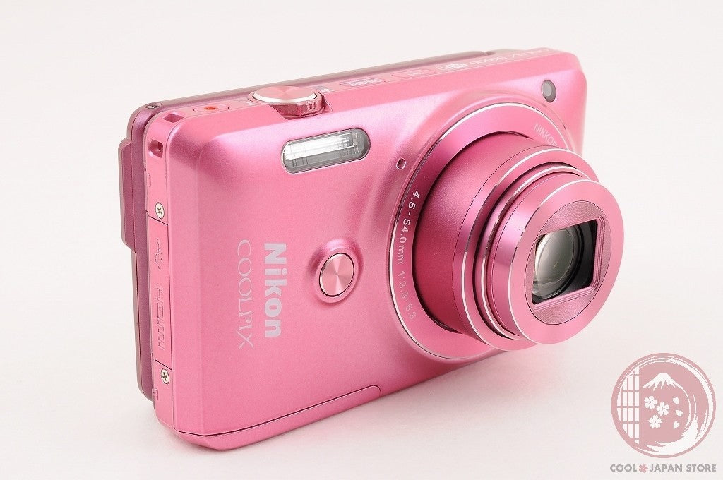 [TOP MINT w/ EH-62G in Box] Nikon Coolpix S6900 Pink from Japan Cm34