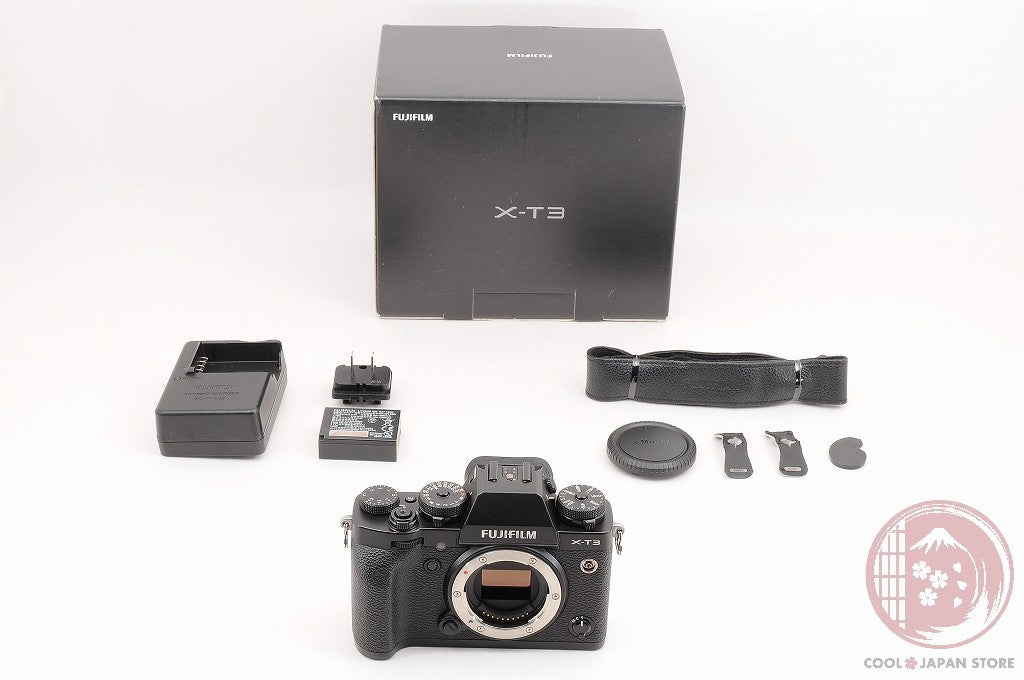 [ 176 shots MINT in Box ] Fujifilm Fuji X-T3 XT3 Black 26.1MP Mirrorless Cm53