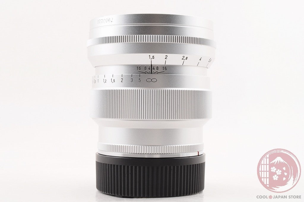[MINT+ w/ Filter in Box] Voigtlander NOKTON 75mm f/1.5 VM Silver from Japan Ly48