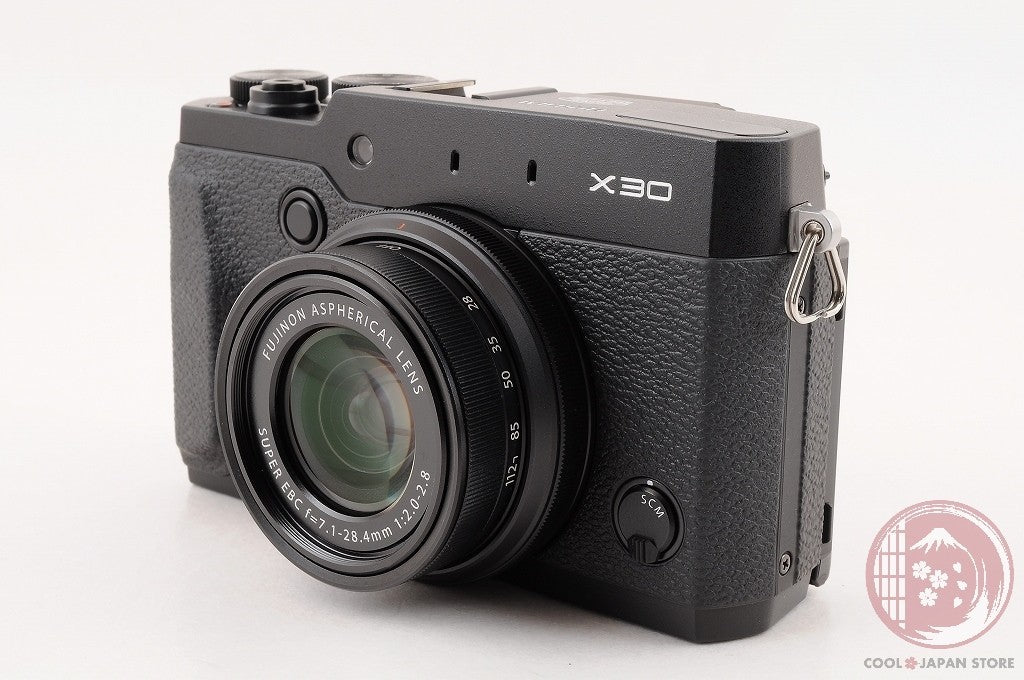 [MINT+ w/ Hood Strap] Fujifilm Fuji X30 Black 12.0MP Digital Camera Cm26