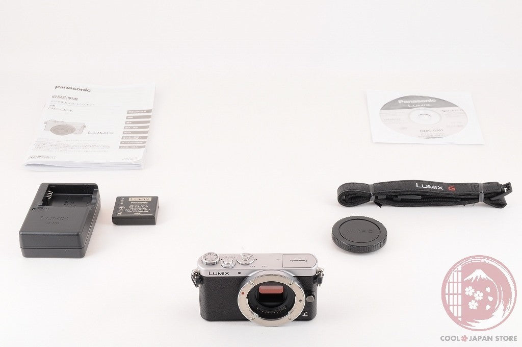 [TOP MINT w/Strap Charger] Panasonic DMC GM1 Silver from Japan Cl76