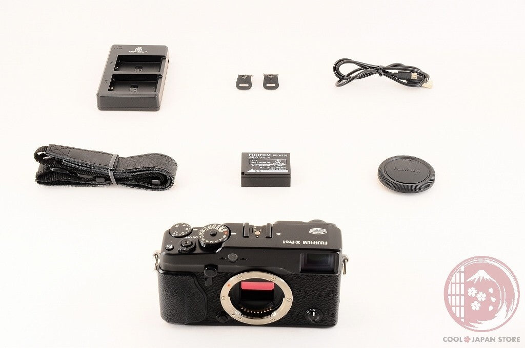 DDU [MINT+ w/ Strap Charger] Fujifilm Fuji X-Pro1 Black 16.3MP Cg09