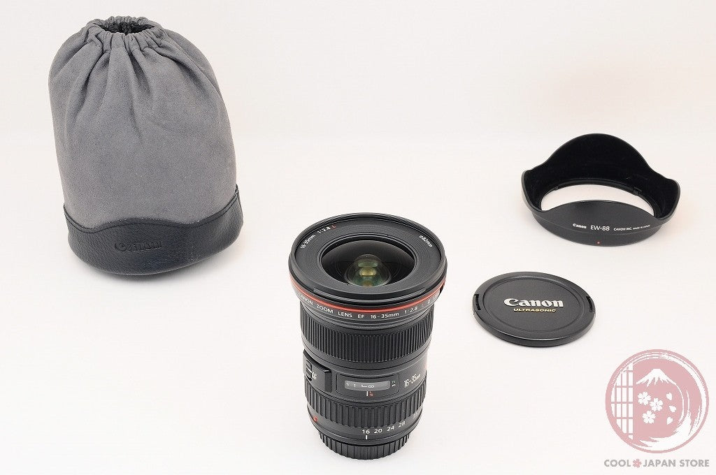 [MINT+ w/Hood Pouch] Canon EF 16-35mm f/2.8 L II f2.8L USM from Japan Ls46