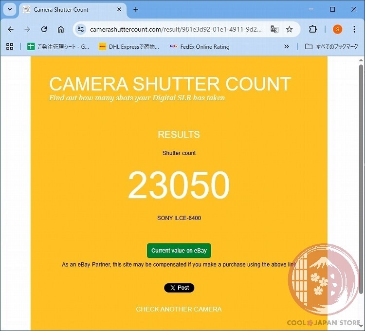 English OK [ 23050 shots MINT+ in Box ] Sony A6400 from Japan Cl06