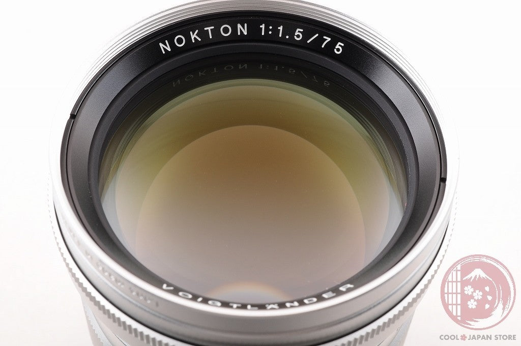 [MINT+ w/ Filter in Box] Voigtlander NOKTON 75mm f/1.5 VM Silver from Japan Ly48