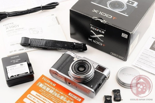 [ 5200 shots MINT in Box ] Fujifilm Fuji X100T X-100T Silver 16.3MP Digital Ck84