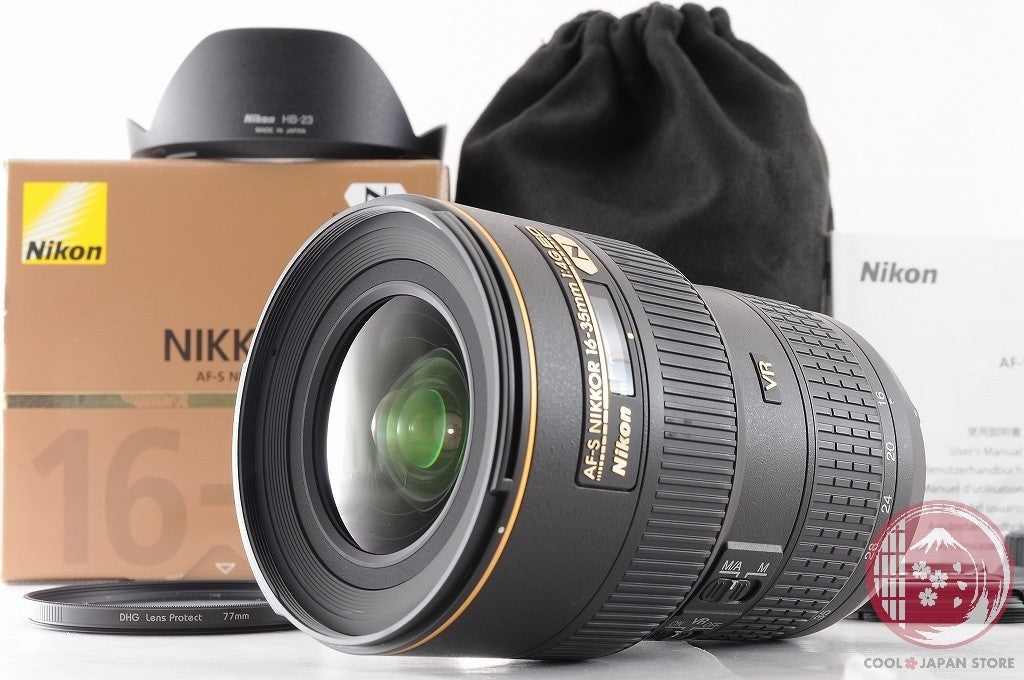 DDU[MINT+w/Filter in Box] Nikon AF-S NIKKOR 16-35mm f/4 G ED VR SWM IF Lens Lt77