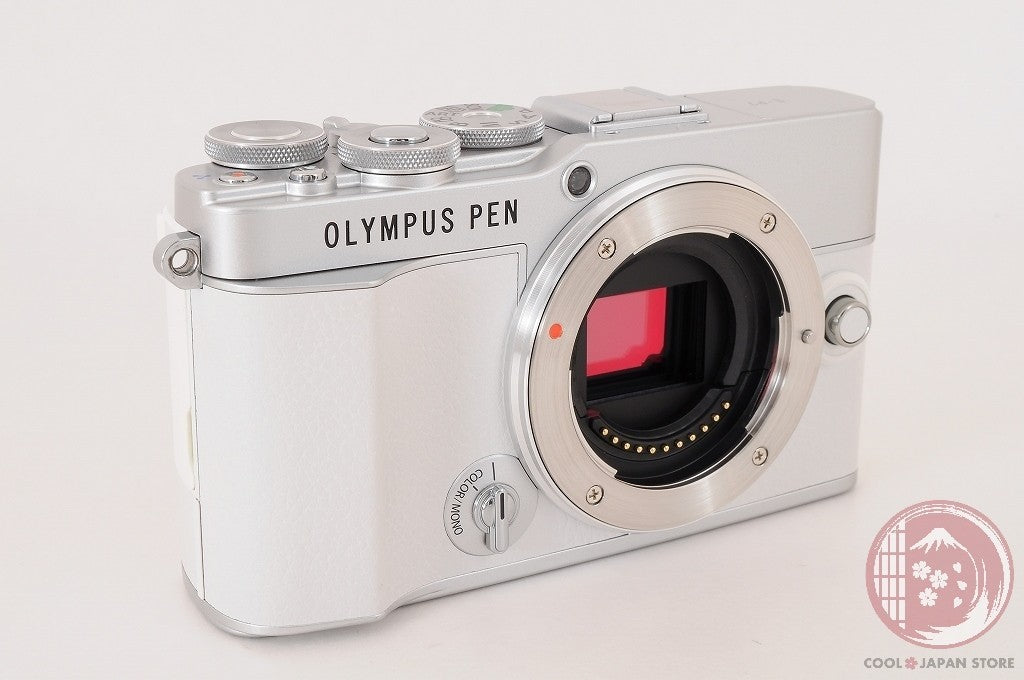 DDU[ 2141 shots MINT+ w/Strap Cable ] Olympus PEN E-P7 white from Japan Cj68
